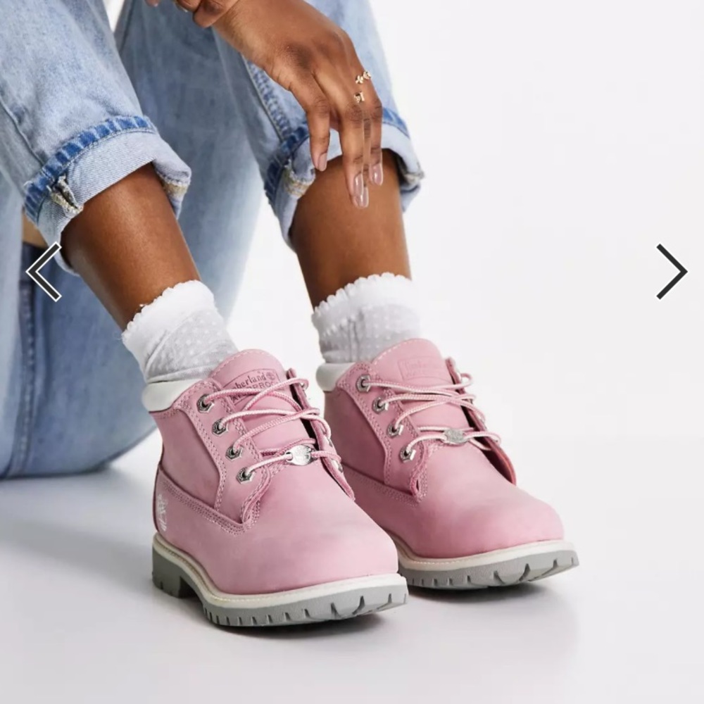 Timberland Pink Nuckbuck Nellie Chukka Short Boots for Women New in Box